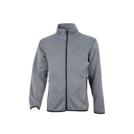 Polar Tejido Melange Hombre Gris