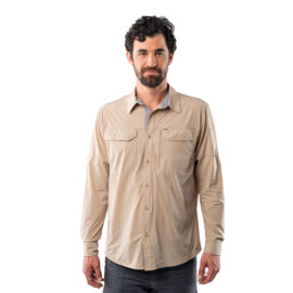 Camisa Antakari Spandex Beige Hombre