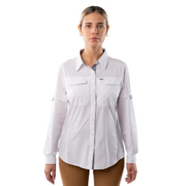 Camisa Antakari Spandex Blanca Mujer